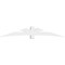 Ekena Millwork Davenport Architectural Grade PVC Gable Bracket, 108"W x 18"H x 6"D x 6"F, 4/12 Pitch GBP108X18X0606DAV00 - alternate 5